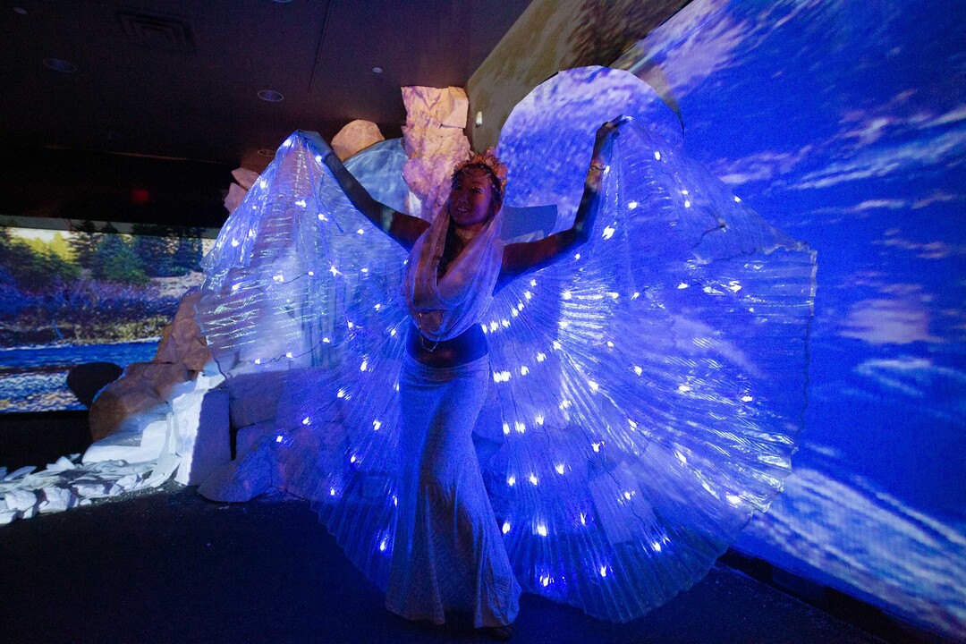 ( Farris Gerard | Courtesy of Utah Arts Alliance ) A performer at the 2018 Illuminate festival at The Gateway.