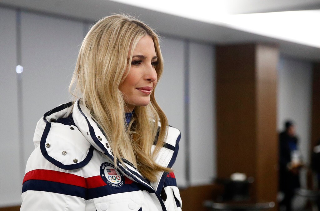 (Patrick Semansky | The Associated Press) Ivanka Trump, daughter of U.S. President Donald Trump, departs following the closing ceremony of the 2018 Winter Olympics in Pyeongchang, South Korea, Sunday, Feb. 25, 2018.