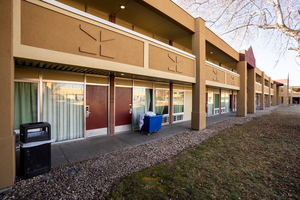 Rick Egan | The Salt Lake Tribune) State funding will help the Ramada on North Temple convert into 197 deeply affordable units. The property, which will operate under the name Ville 1659, served as a temporary overflow shelter last winter.