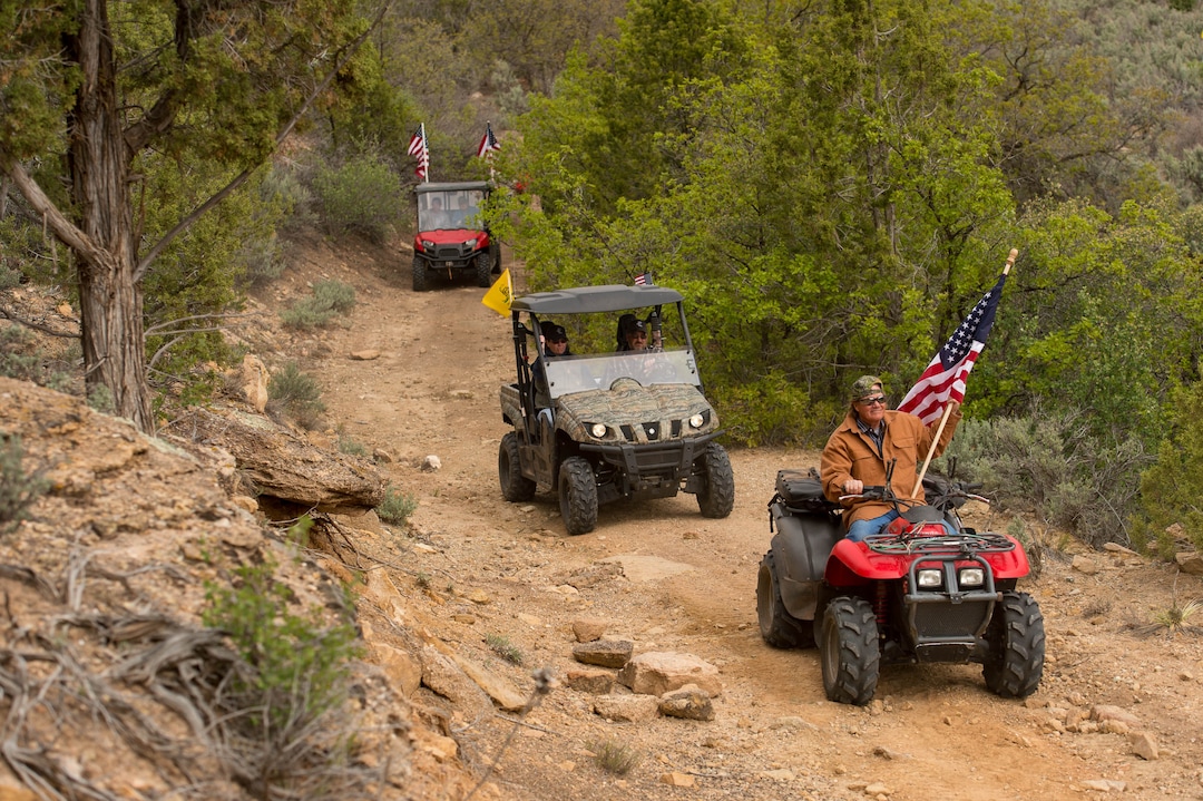 Trent Nelson  |  The Salt Lake TribuneMotorized vehicles make their way through Recapture Canyon, which has been closed to motorized use since 2007, after a call to action by San Juan County Commissioner Phil Lyman. Saturday May 10, 2014 north of Blanding.