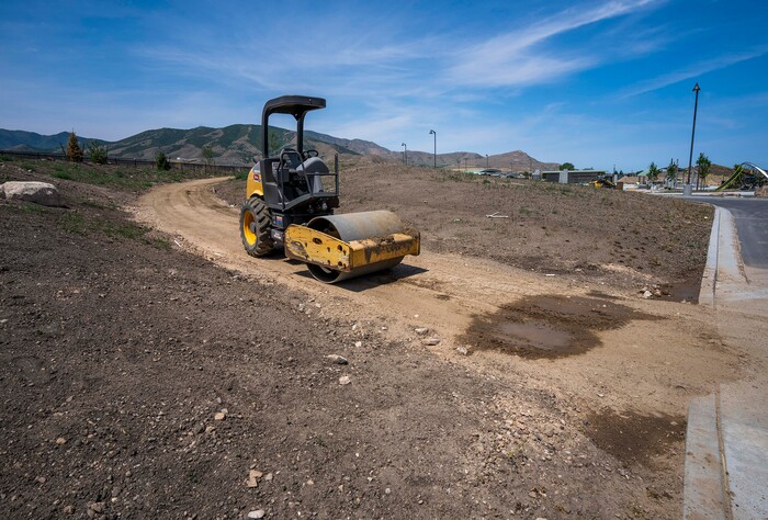 (Rick Egan | The Salt Lake Tribune) Magna Regional Park, photographed on June 17, 2021, is under construction, but has an estimated opening date in August.