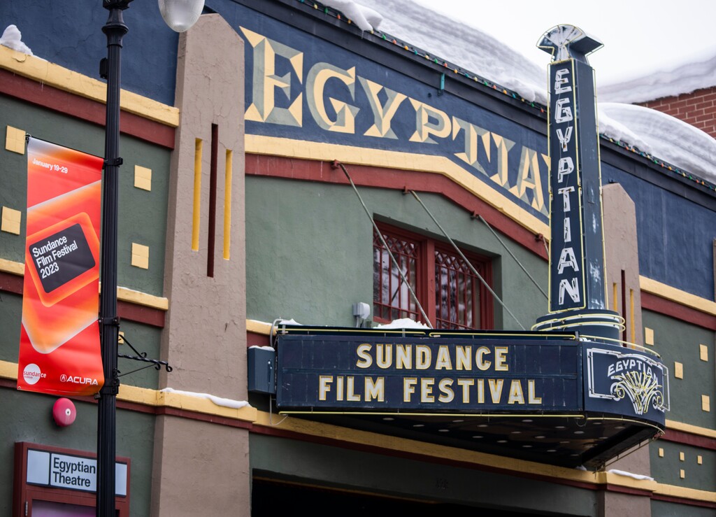 (Rick Egan | The Salt Lake Tribune) The Egyptian Theatre, on Main Street in Park CIty, on Thursday, Jan. 19, 2023. Utah's bid to continue hosting the Sundance Film Festival continues to move forward and other state are offering financial support to move the event.