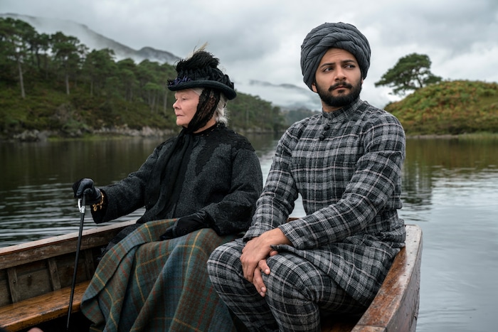 (Peter Mountain  |  courtesy Focus Features) Queen Victoria (Judi Dench, left) and Abdul Karim (Ali Fazal), an Indian Muslim who became her confidant in her final years, ride in a boat to her Scottish castle Balmoral, in director Stephen Frears’ "Victoria and Adbul."