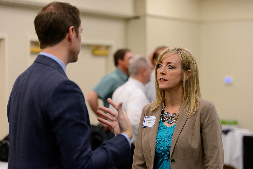 Trent Nelson  |  The Salt Lake TribuneAimee Winder Newton at a breakfast for the Utah Republican delegation, in Akron, OH, for the RNC, Monday July 18, 2016.