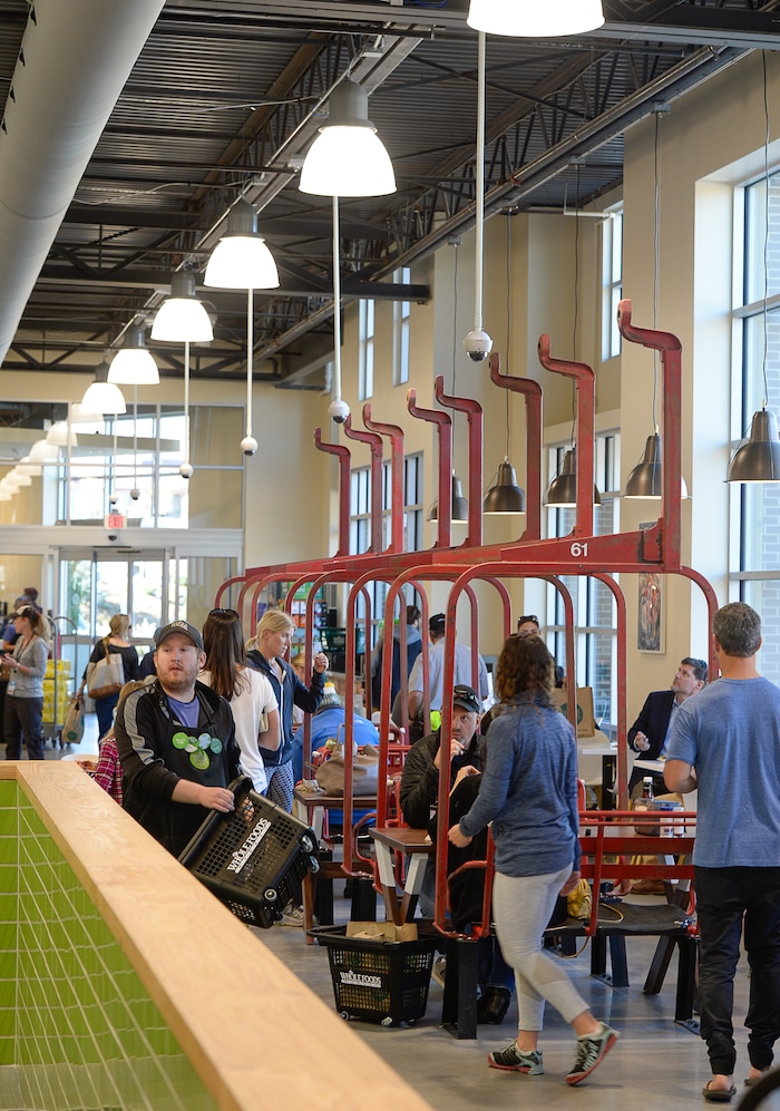 (Francisco Kjolseth  |  The Salt Lake Tribune)  Whole Foods Market officially opens a new store in Park City down the street from the old location that doubles the size, offers more chef-driven offerings and includes a new in store restaurant called the Silver Mine Taproom. 