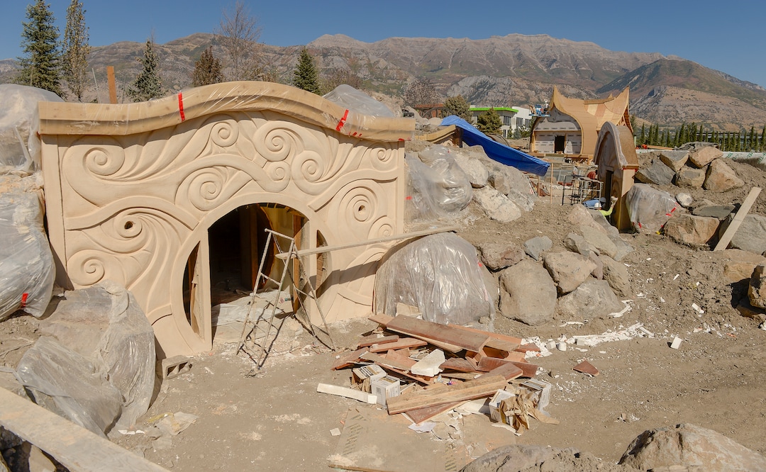 Leah Hogsten  |  The Salt Lake Tribune                  Evermore, a theme park in Pleasant Grove with an old-Europe fantasy atmosphere is having a "soft opening" on Saturday, Sept. 22, and an official grand opening on Sept. 29, 2018. 