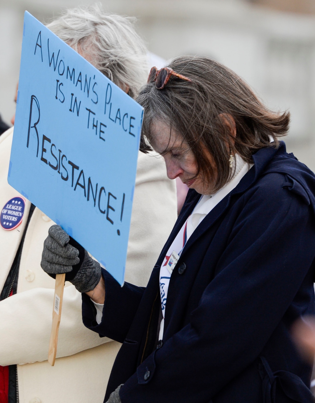 (Leah Hogsten  |  The Salt Lake Tribune)  League of Women Voters of Salt Lake and Utah rally on Friday, Feb. 14, 2020 in celebration of 150 years since Utah women voted, 100 years of the 19th Amendment and the 100th anniversary of League of Women Voters.