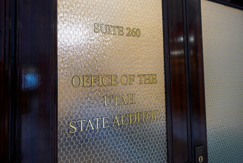(Chris Samuels | The Salt Lake Tribune) The state auditor’s office at the Capitol in Salt Lake City, Friday, March 7, 2025.