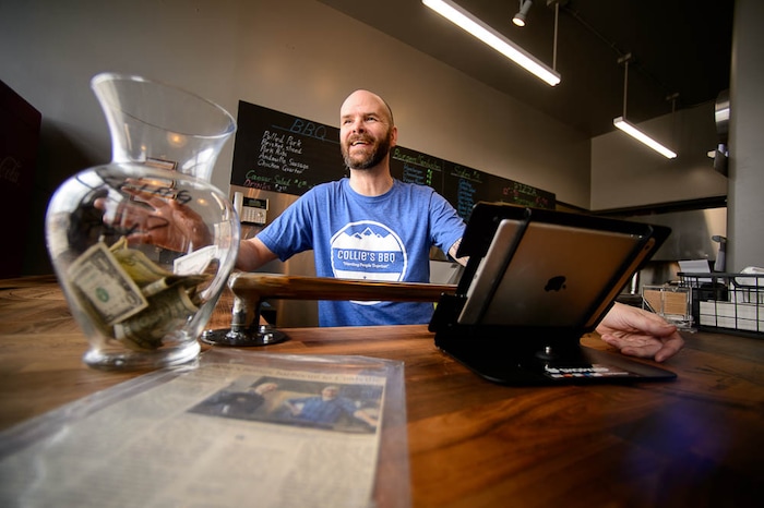 (Trent Nelson | The Salt Lake Tribune)  Rob Holt at Collie's Sports Bar and Grill in Coalville, Friday March 2, 2018.