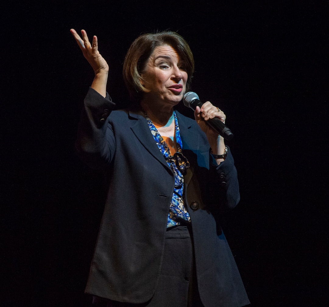 (Rick Egan  |  The Salt Lake Tribune) Amy Klobuchar speaks at a campaign rally in Salt Lake City on Monday March 2, 2020. She dropped out of the presidential race shortly after the event.