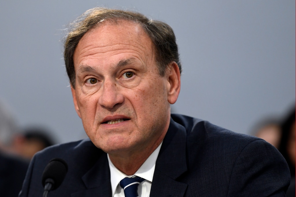 FILE - In this March 7, 2019, file photo, Supreme Court Justice Samuel Alito testifies before House Appropriations Committee on Capitol Hill in Washington.With one sentence on June 20, 2019, Alito signaled his willingness to throw out the Supreme Court's 84-year-old record of support for the broad powers of federal agencies that reaches back to the New Deal.  (AP Photo/Susan Walsh, File)