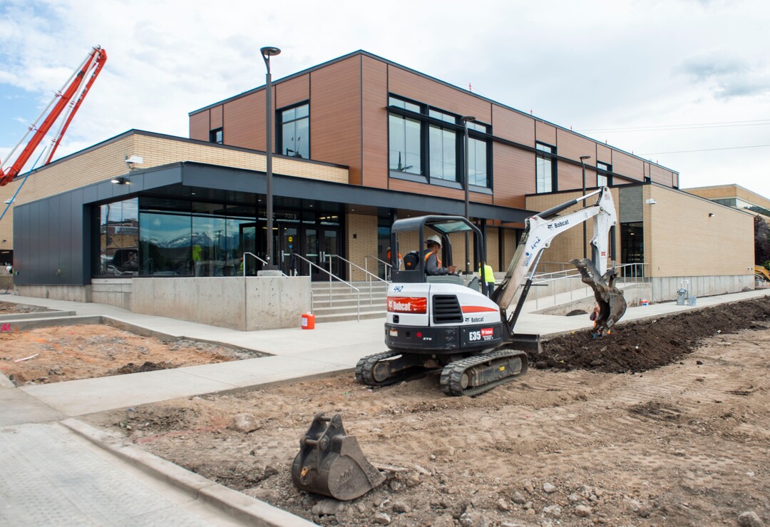 (Rick Egan  |  The Salt Lake Tribune) Construction continues on the Geraldine E. King WomenÕs Resource Center on 700 South in Salt Lake City, Friday, June 14, 2019.