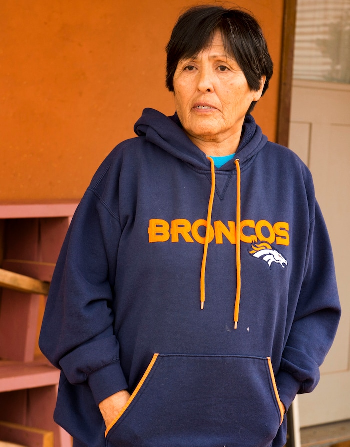 Rick Egan | The Salt Lake Tribune
Mary Benally talks about time she spent as a child, living on Butler Wash, a stretch of land about 20 miles long, east of Comb Ridge in Bears Ears National Monument. Thursday, January 12, 2017.