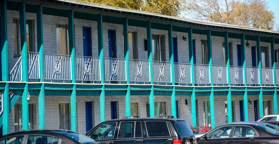 (Steve Griffin  |  The Salt Lake Tribune)   The Overniter Motel at 1500 west North Temple in Salt Lake City Monday October 23, 2017. Salt Lake City's Redevelopment Agency has proposed a $4 million loan to buy the and replace it with a development that includes affordable housing, part of a broader plan to create more than 750 affordable units using $22 million set aside by the City Council. 