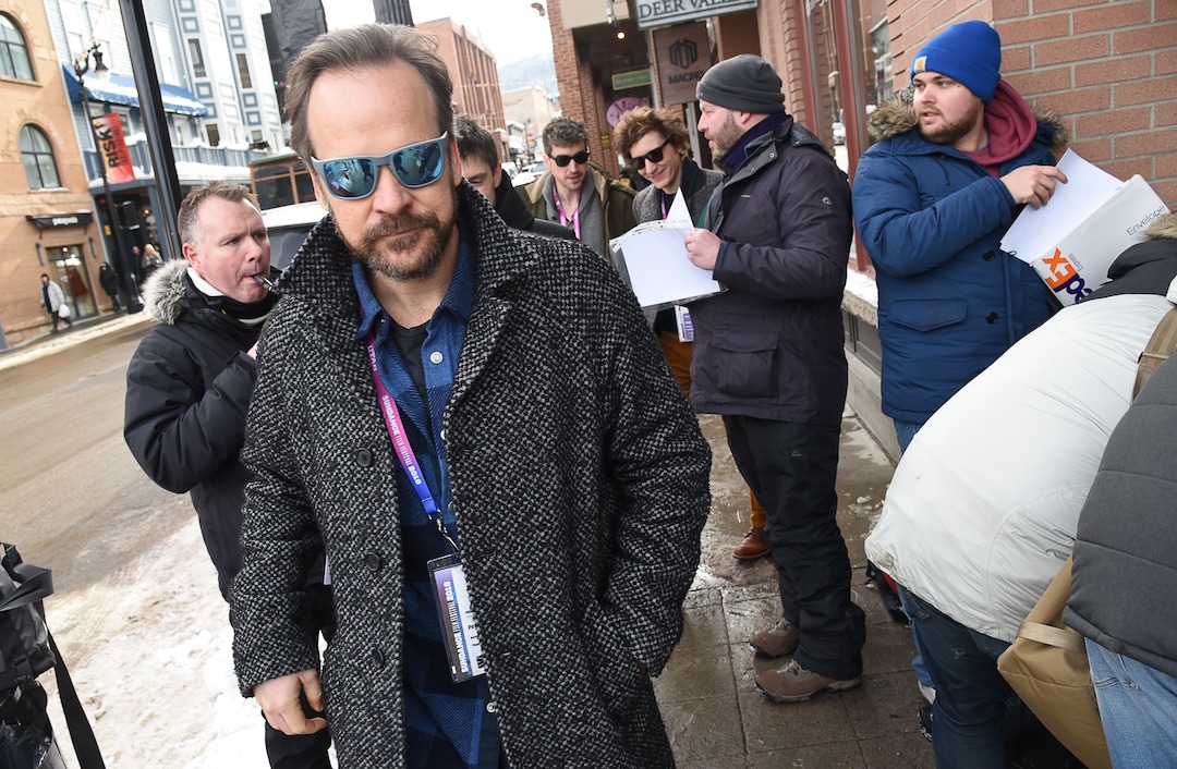 (Francisco Kjolseth  |  The Salt Lake Tribune)  Peter Sarsgaard walks Main street during the Sundance Film Festival in Park City on Friday, Jan. 25, 2019.