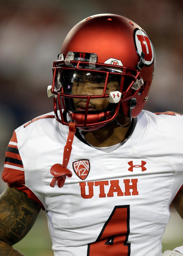 Utah running back Troy McCormick Jr. (4) in the first half during an NCAA college football game against Arizona, Friday, Sept. 22, 2017, in Tucson, Ariz. (AP Photo/Rick Scuteri)