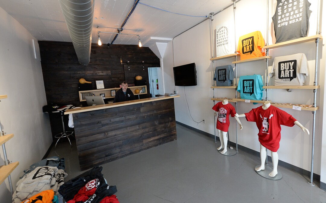 (Francisco Kjolseth  |  The Salt Lake Tribune)  Shon Taylor is having his last show at the innovative God Hates Robots art gallery, at 314 W. 300 South in Salt Lake City, as it gets ready to shut down.