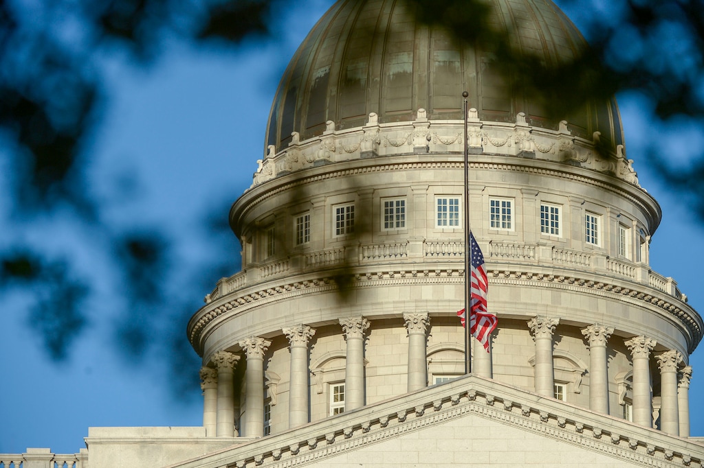 (Leah Hogsten  |  The Salt Lake Tribune) Capitol Hill, April 10, 2020.