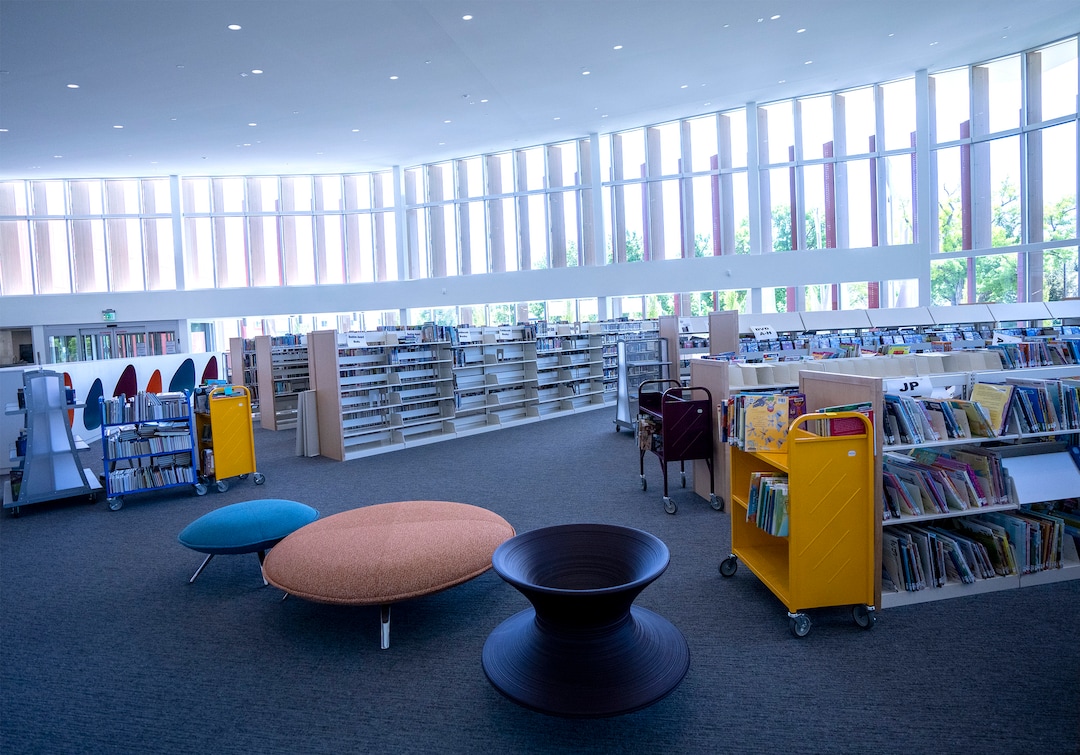 (Rick Egan | The Salt Lake Tribune)  The Grand Opening for the new Granite Library on 3300 South, is scheduled to for July. Thursday, June 2, 2022.
