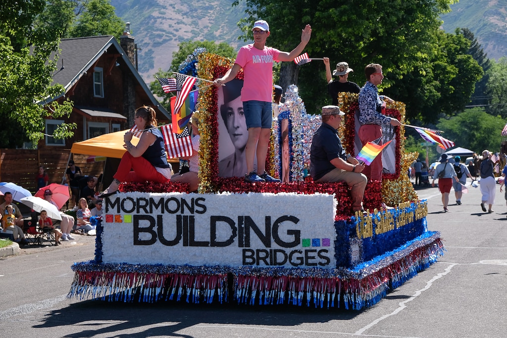 (Francisco Kjolseth | The Salt Lake Tribune) America's Freedom Festival Parade, in Provo, is finally letting freedom ring. For the first time, it is allowing three LGBTQ groups to participate in this year's July 4 event, including Mormon's Building Bridges.