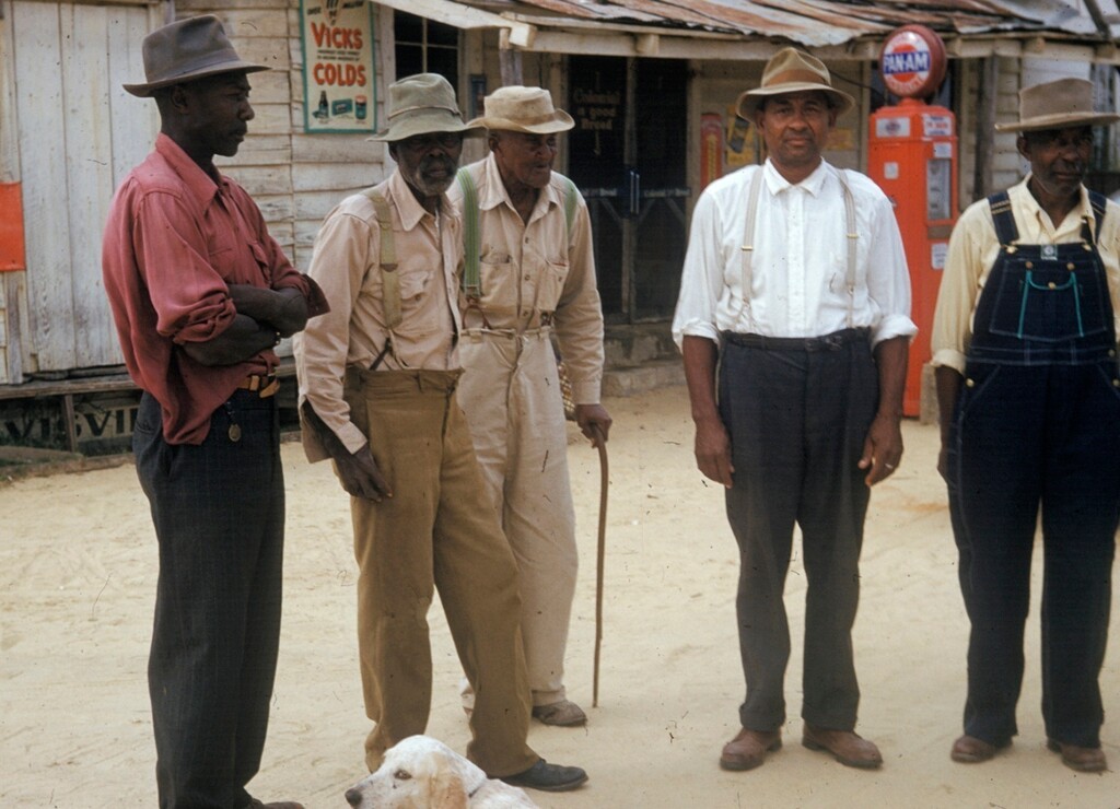 (National Archives via AP)  In this 1950s file photo released by the National Archives, men included in a syphilis study pose for a photo in Tuskegee, Ala. Historic failures in government response to disasters and emergencies, medical abuse, neglect and exploitation have jaded generations of black people into a distrust of public institutions. Some might call it the Tuskegee effect, referring to the U.S. government’s once-secret syphilis study of black men in Alabama that one study shows later reduced their life expectancy due to distrust of medical science.