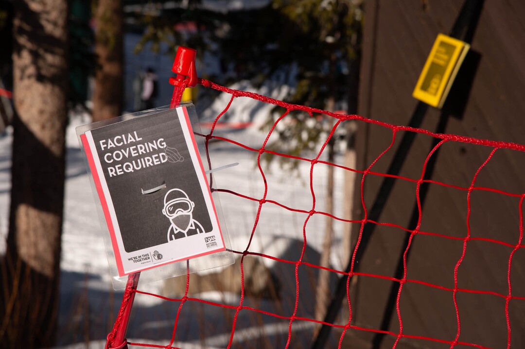 (Francisco Kjolseth  | The Salt Lake Tribune) Mask mandates are enforced as people take to the slopes at Brighton Resort in Big Cottonwood Canyon on Tuesday, Jan. 5, 2020. Skiers were down during the holidays overall due to the low snow levels and the pandemic. Most out of staters kept their reservations, but some locals stayed away, waiting for better conditions.