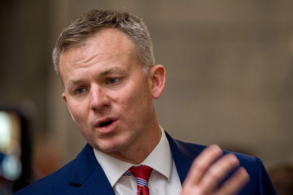 (Trent Nelson  |  The Salt Lake Tribune) Utah Rep. Blake Moore at the Utah Capitol in Salt Lake City on Tuesday, Jan. 27, 2026.