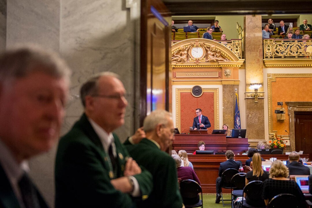 (Trent Nelson | The Salt Lake Tribune)  House Speaker Greg Hughes oversees voting in the House Chamber in Salt Lake City, Thursday March 8, 2018.