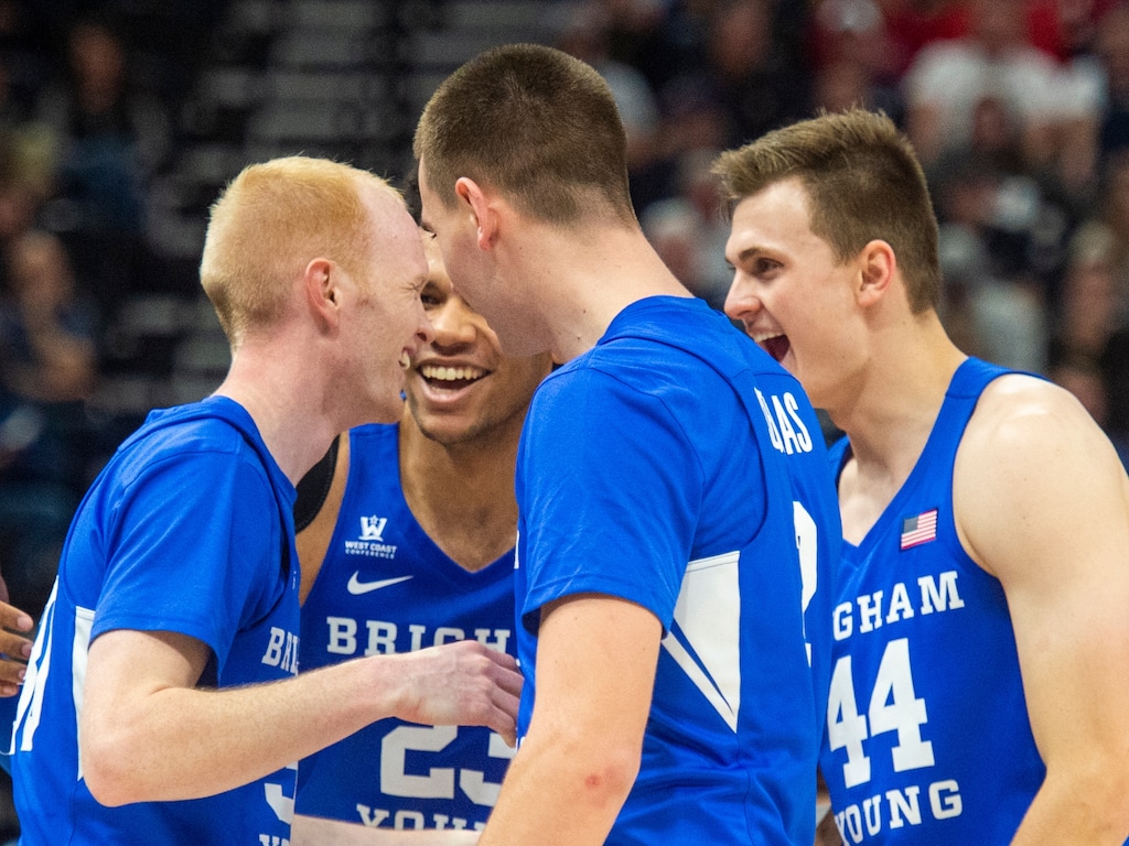 (Rick Egan  |  The Salt Lake Tribune)  BYU players TJ Haws, Yoeli Childs, Zac Seljaas and Connor Harding have vowed to stay unified after a series of blowout losses and some other adversity have afflicted the Cougars this season.