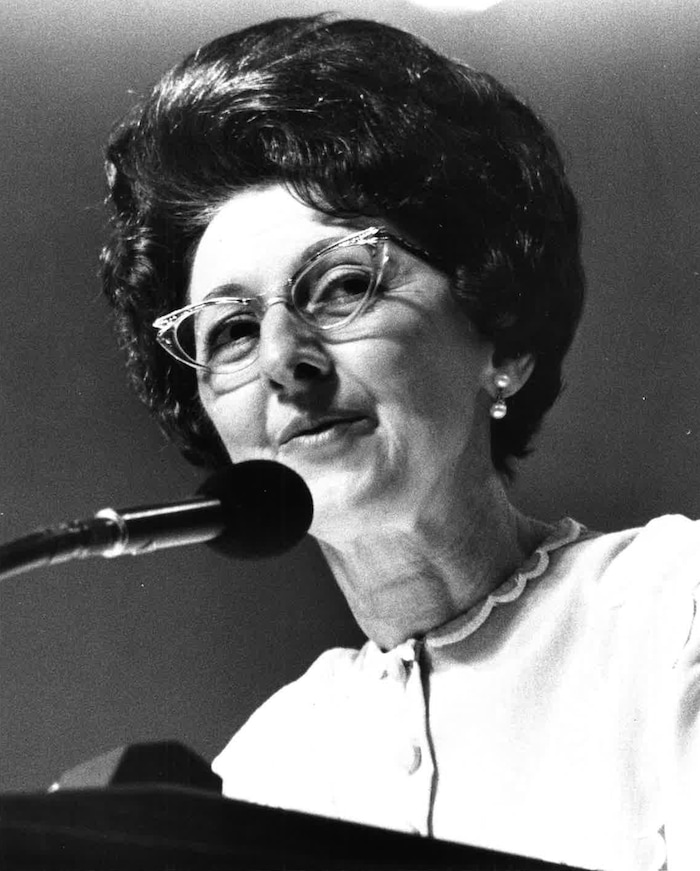 |  Tribune File Photo | 

Florence Jacobsen, seen here in this undated photo, was the granddaughter of two LDS prophets and led the church’s young women’s organization and curated Mormon art. Jacobsen died March 26, 2017. She was 103.