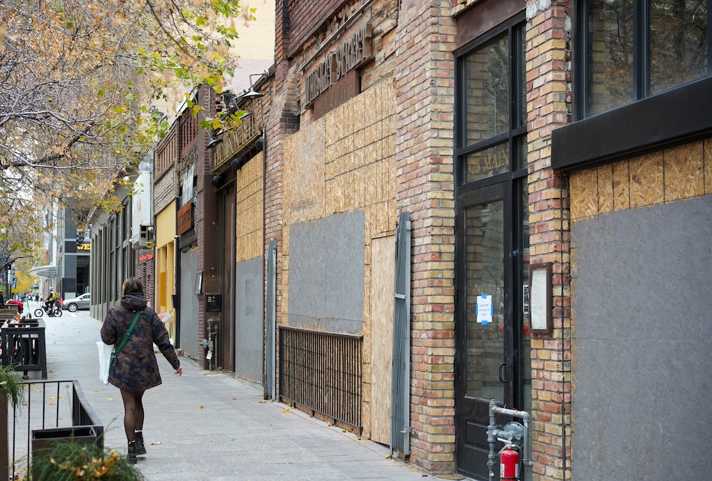 (Chris Samuels | The Salt Lake Tribune) Whiskey Street and White Horse on Main Street in Salt Lake City on Friday, Nov. 14, 2025.