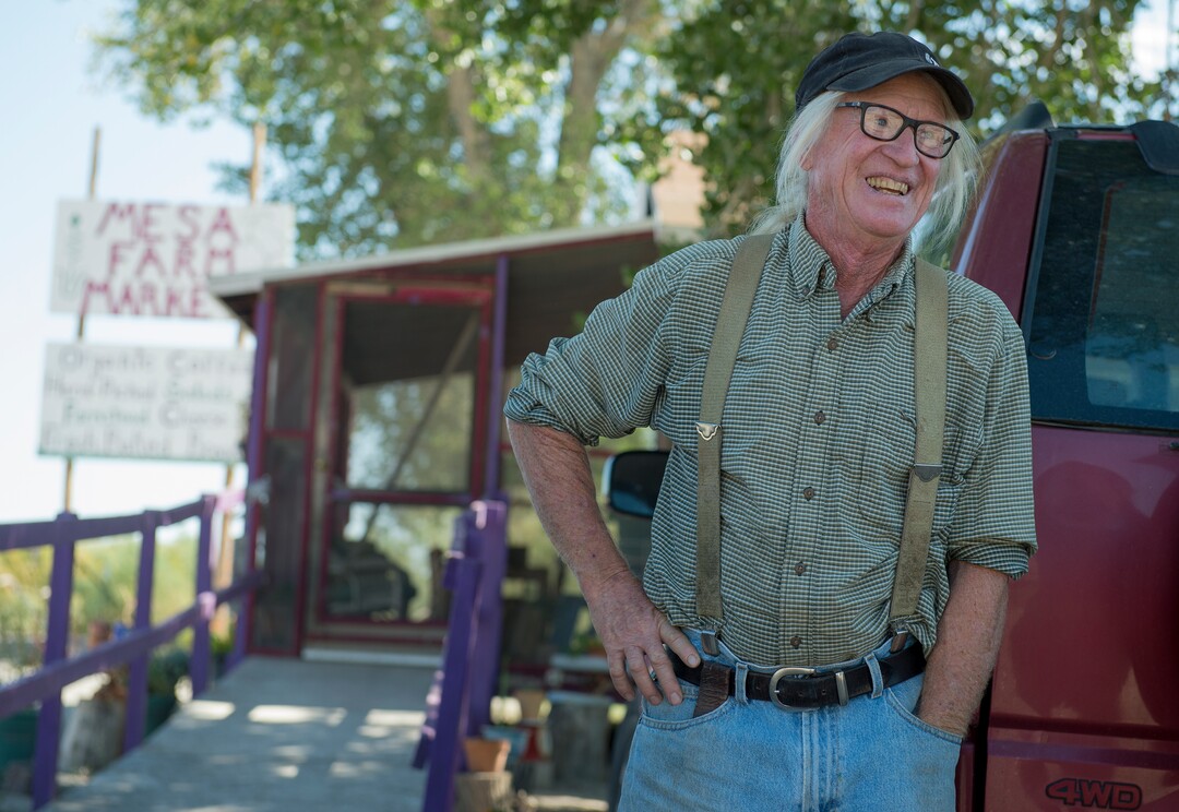 (Leah Hogsten  |  The Salt Lake Tribune) "I'm really happy trying to produce what I can on this land and perfect the cheese," said Mesa Farm owner Randy Ramsley, who sells a variety of goats milk cheeses and yogurt at his farm's storefront on Highway 24, east of Capitol Reef and at Tony Caputo's in Salt Lake City. 
