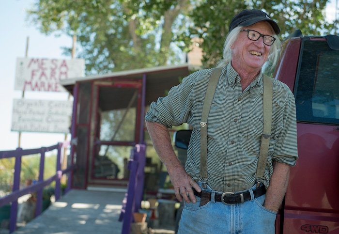 (Leah Hogsten  |  The Salt Lake Tribune) "I'm really happy trying to produce what I can on this land and perfect the cheese," said Mesa Farm owner Randy Ramsley, who sells a variety of goats milk cheeses and yogurt at his farm's storefront on Highway 24, east of Capitol Reef and at Tony Caputo's in Salt Lake City. 