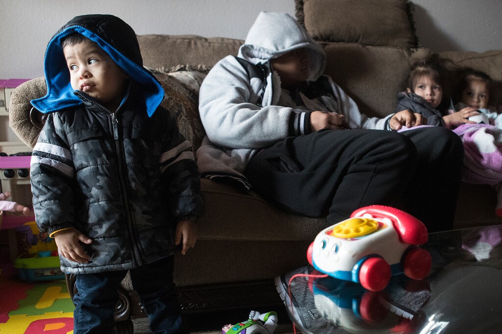 (Brett Coomer/Houston Chronicle via AP, File)

In this Feb. 15 photo, Eithan Colindres wears a winter coat inside after the apartment his family lives in lost power following an overnight snowfall in Houston.  With the snow and ice clearing in Texas after the electricity was cut to millions as temperatures plunged as people struggled to stay warm in their unheated homes.