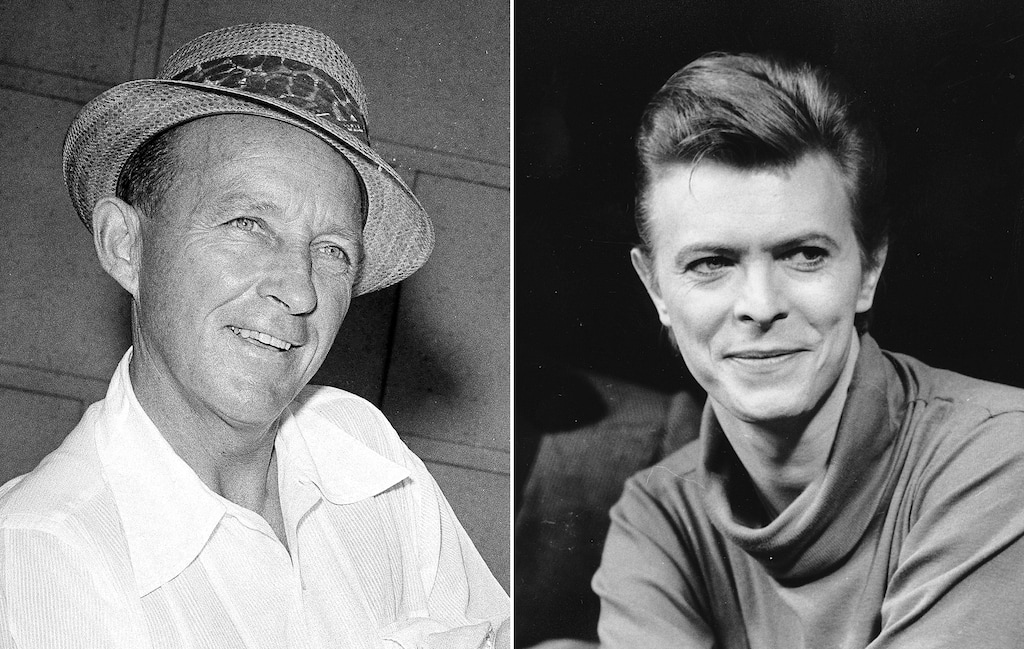 (AP) Bing Crosby, left, and David Bowie.