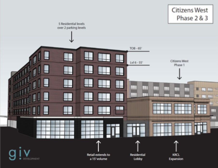 (Giv Development, via Salt Lake City) A rendering of Citizens West, an affordable housing development proposed at 509 W. 300 North in Salt Lake City. It was one of eight projects approved for low-interest loans by the city's Redevelopment Agency.