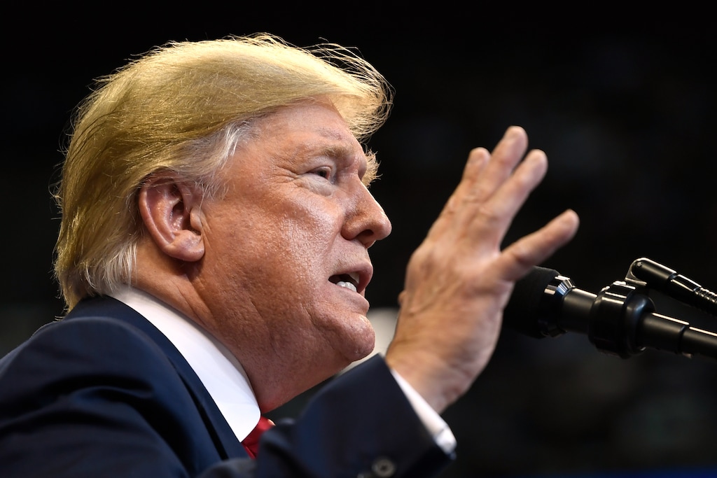 (Susan Walsh | AP) President Donald Trump speaks at a campaign rally in Sunrise, Fla., Tuesday, Nov. 26, 2019.