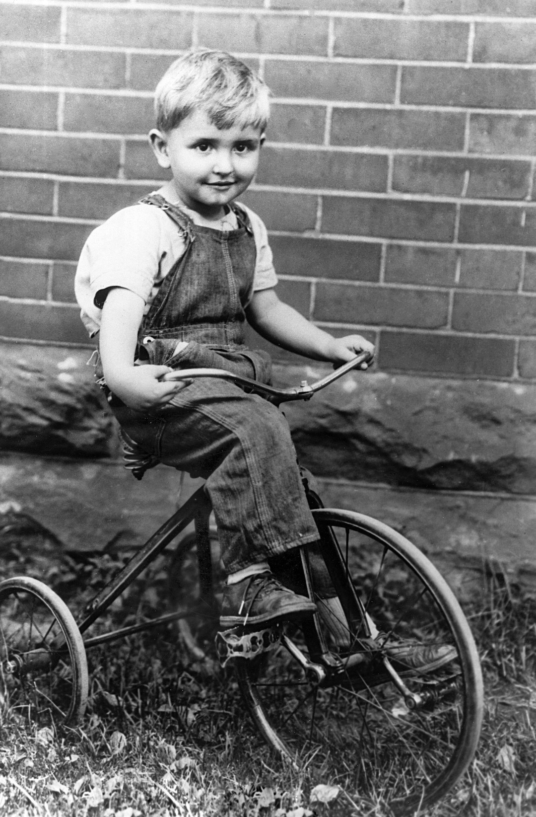 (Photo courtesy LDS Church) Thomas S. Monson on his bike as a young boy.