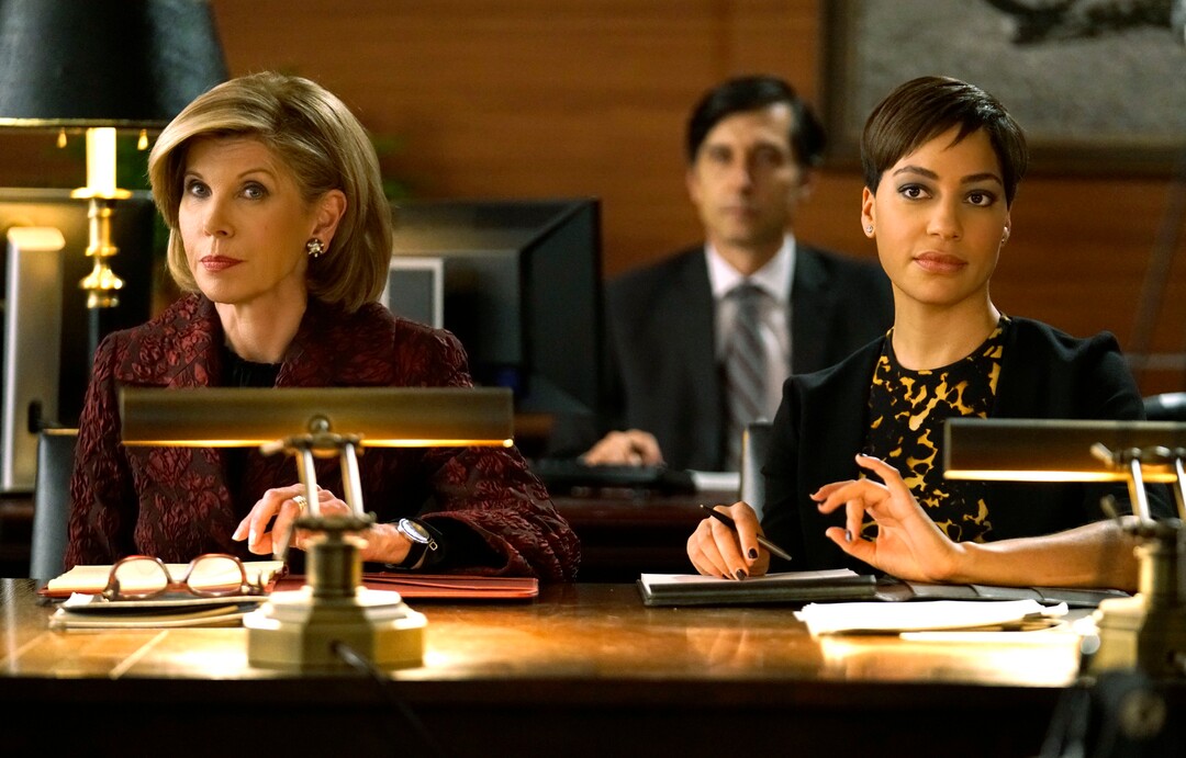 Courtesy  |  Patrick Harbron, CBSChristine Baranski as Diane Lockhart and Cush Jumbo as Lucca Quin in “The Good Fight.”