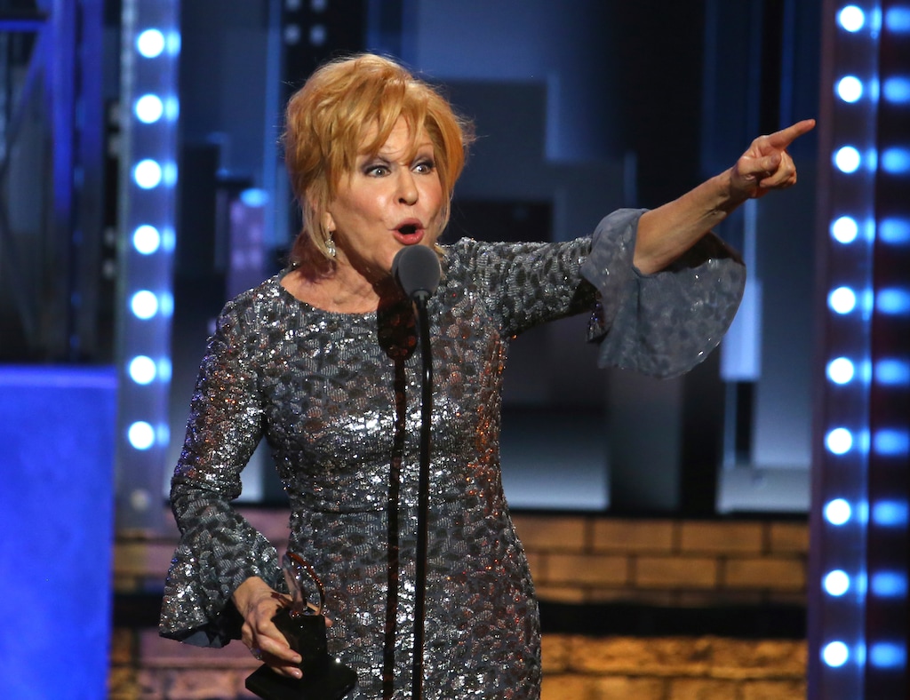 (Michael Zorn | Invision | The Associated Press) Bette Midler accepts the award for best performance by an actress in a leading role in a musical for "Hello, Dolly!" at the 71st annual Tony Awards on Sunday, June 11, 2017, in New York.
