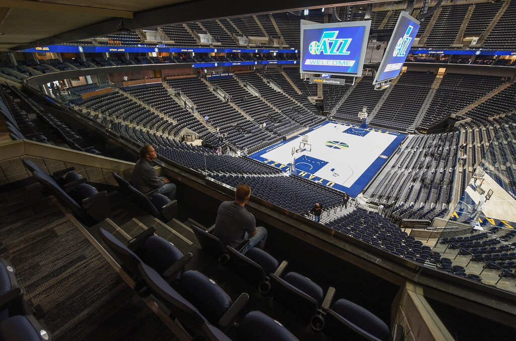 (Francisco Kjolseth  |  The Salt Lake Tribune)  The Jazz recently unveiled renovations for the arena.