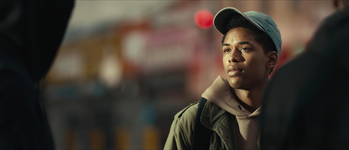 (David Devlin  |  courtesy Sundance Institute) Kelvin Harrison Jr. plays an honors student accused of a crime in "Monster," directed by Anthony Mandler. The movie screens in the U.S. Dramatic competition of the 2018 Sundance Film Festival.