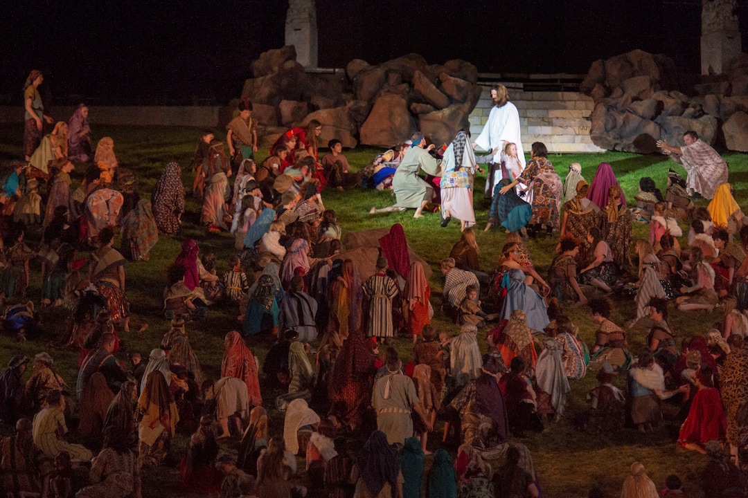 (Rick Egan  |  The Salt Lake Tribune)    Nephite dancers perform as Mormon Miracle Pageant gets underway in Manti, Wednesday, June 12, 2019, during the dress rehearsal.  The final run for the pageant continues through Saturday, June 22.