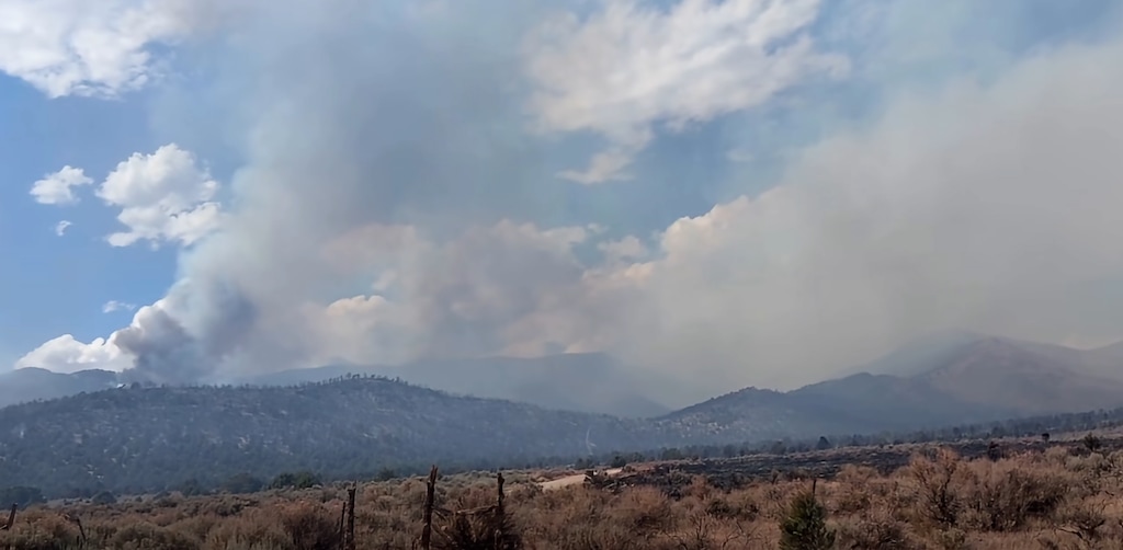 (Screenshot via Utah Fire Info)  
The Iron Fire in Juab County has scorched over 24,000 acres since it ignited on Friday.