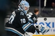 (Francisco Kjolseth | The Salt Lake Tribune) Utah Mammoth goaltender Karel Vejmelka (70).