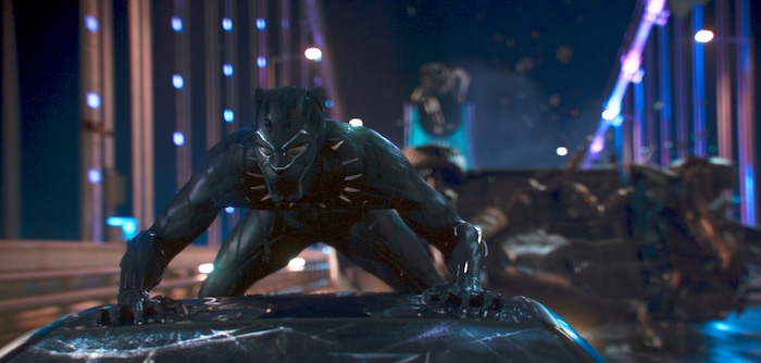 This image released by Disney shows a scene from Marvel Studios' "Black Panther." (Matt Kennedy/Marvel Studios-Disney via AP)