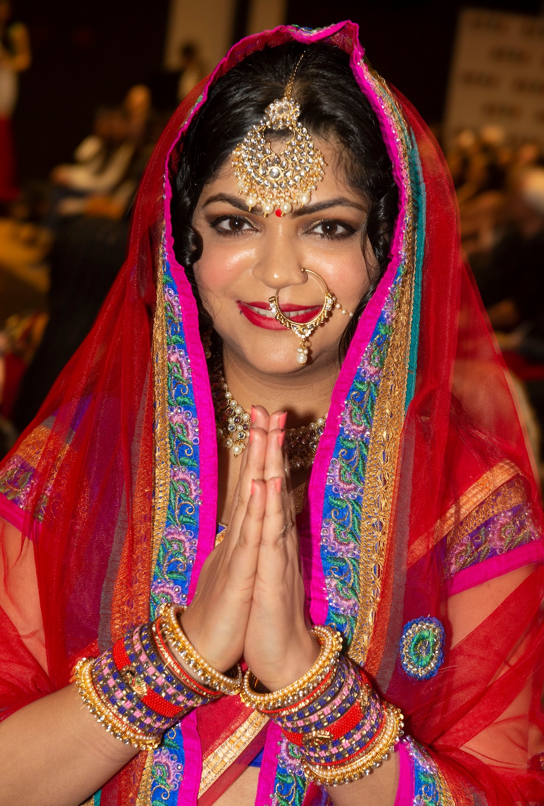 (Rick Egan  |  The Salt Lake Tribune)     Priyanka Singh Sharma represents India, at the 9th annual Women of the World Fashion Show Gala, Wednesday, March 6, 2019.