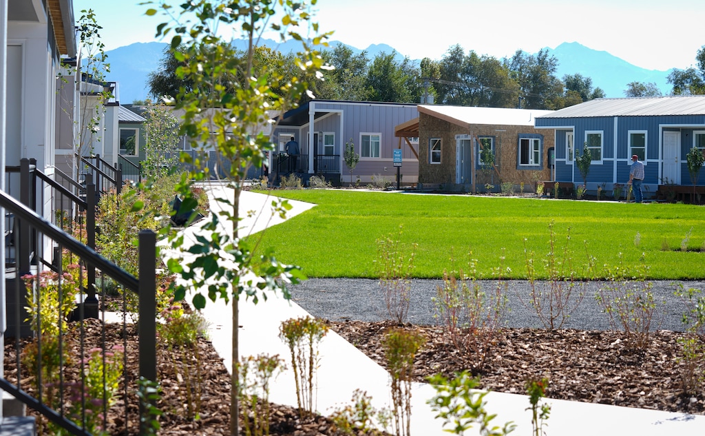 (Bethany Baker  |  The Salt Lake Tribune) The Other Side Village in Salt Lake City on Tuesday, Sept. 23, 2025. Village officials announced plans to expand the community by hundreds of homes.