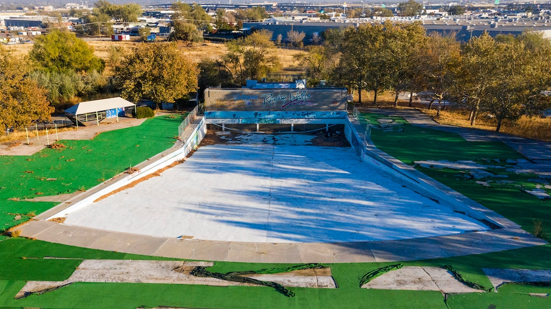 (Rick Egan  |  The Salt Lake Tribune)   The former Raging Waters Waterpark on 1700 South in Salt Lake City, Thursday, Oct. 29, 2020.