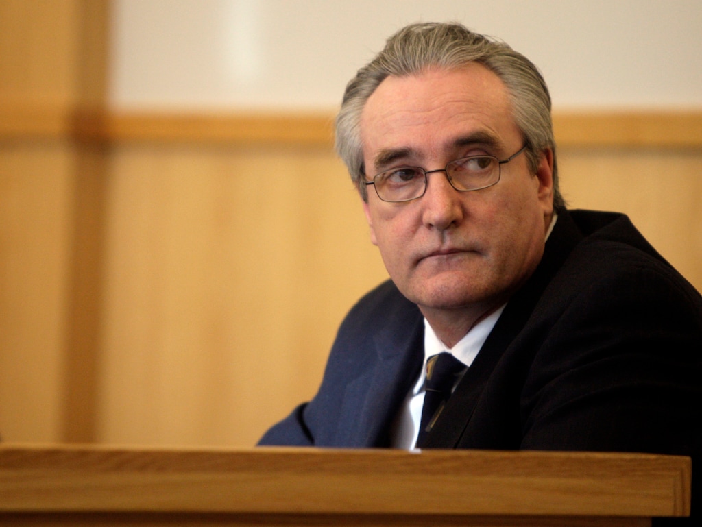 Glenn Howard Griffin looks into the gallery during a sentencing hearing at the First District Court in Logan, Utah Tuesday, Nov. 18, 2008. Griffin was found guilty in the 1984 murder of Bradley Perry, who was killed in an armed robbery of the gas a gas station in Brigham City where Perry worked. (AP Photo/The Standard Examiner, Matthew Hatfield, Pool)